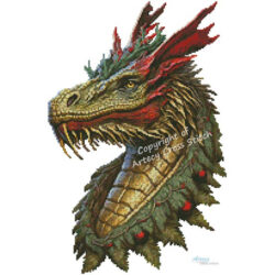 Mini Christmas Dragon (T Clarke using Midjourney AI)