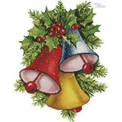 Mini Colourful Christmas Bells(FacebookGroup (Antique print)