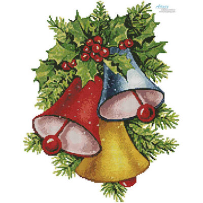 Mini Colourful Christmas Bells(FacebookGroup (Antique print)