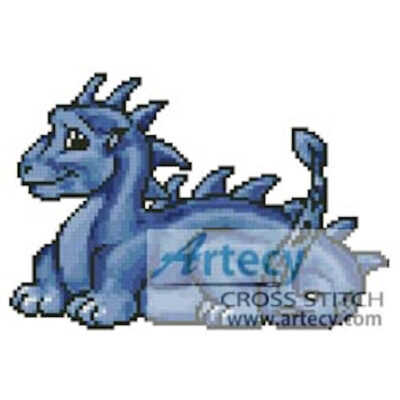 Mini Cute Dragon (Blue) (Dee Dreslough)