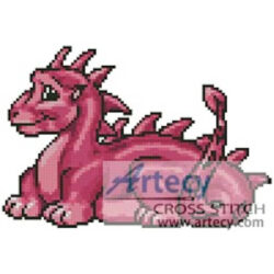 Mini Cute Dragon (Pink) (Dee Dreslough)