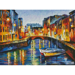 Mini Evening River St Petersburg (Leonid Afremov)
