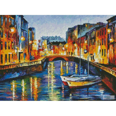 Mini Evening River St Petersburg (Leonid Afremov)