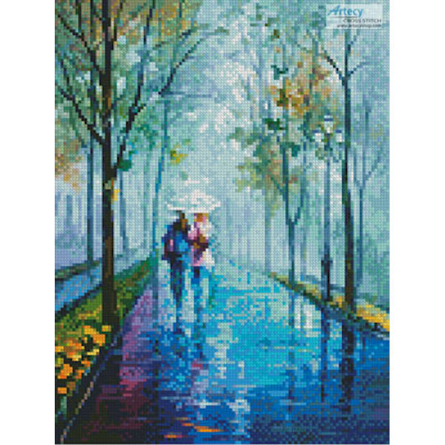 Mini Foggy Stroll (Leonid Afremov)