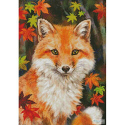 Mini Fox with Autumn Leaves (Kayomi Harai)