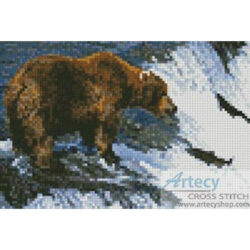 Mini Grizzly Bear Salmon Fishing (Moodboard - Corbis)