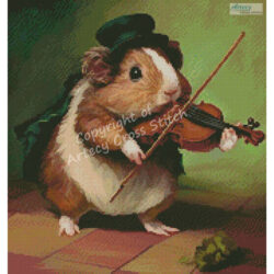 Mini Guinea Pig Playing Violin (T Clarke using Midjourney AI)