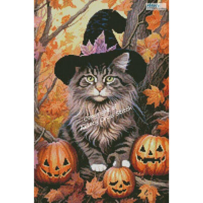 Mini Halloween Siberian Cat (T Clarke using Midjourney AI)
