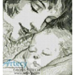 Mini Mother Holding Baby (Sepia) (www.liquidlibrary.com)