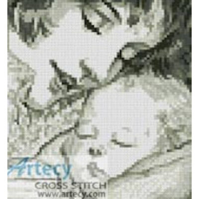 Mini Mother Holding Baby (Sepia) (www.liquidlibrary.com)