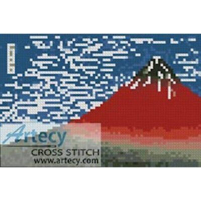 Mini Mount Fuji in Clear Weather (Katsushika Hokusai)