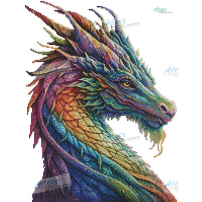 Mini Rainbow Dragon 2 (No Background) (T Clarke using Midjourney AI)