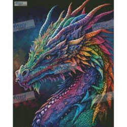 Mini Rainbow Dragon (T Clarke using Midjourney AI)