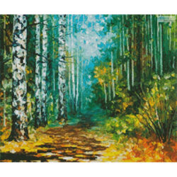 Mini Spring Birches (Leonid Afremov)