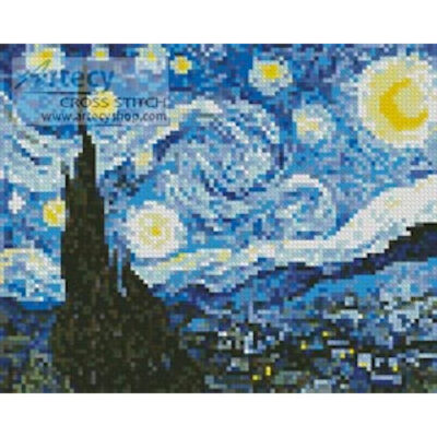 Mini The Starry Night Blue (Vincent van Gogh)