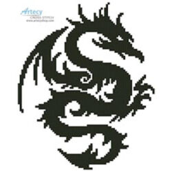 Mini Tribal Dragon 2 (GDJ - Open Clipart)