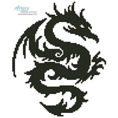 Mini Tribal Dragon 2 (GDJ - Open Clipart)