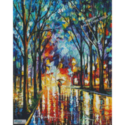 Mini Winter Alley (Leonid Afremov)