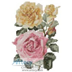 Mini Yellow and Pink Roses