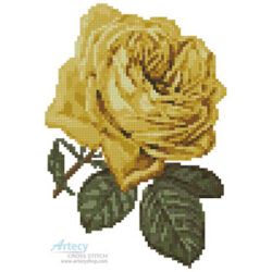 Mini Yellow Rose 2 (antique print)