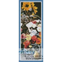 Mixed Flowers Bookmark (the Art Renewal Centre)