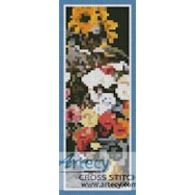 Mixed Flowers Bookmark (the Art Renewal Centre)