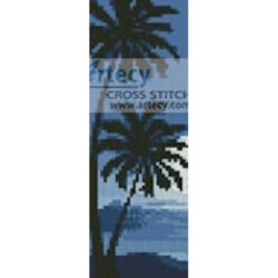 Moonlight with Palm Trees Bookmark (Igorij - Vectorstock)