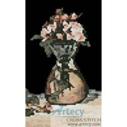 Moss Roses in a vase (Art Renewal Centre)