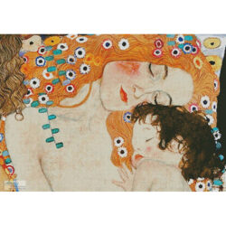 Mother and Child Painting (Large Crop) (Gustav Klimt)