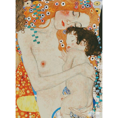 Mother and Child Painting (Large) (Gustav Klimt)