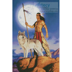 Native American and Wolf (Steve Read)