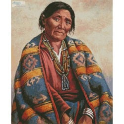 Navajo Indian Woman (Large) (an antique print)