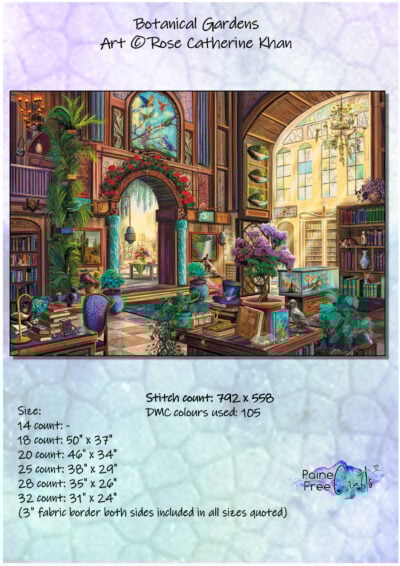 Botanical Gardens (Rose Cat Khan/PFC) - 25 count EC ready-to-ship kit (PDF included)