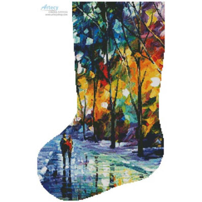 Night Colors Stocking (Left) (Leonid Afremov)