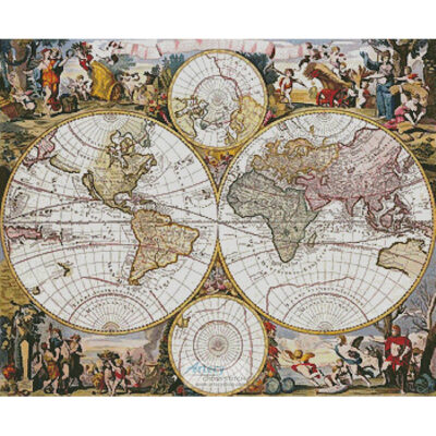Old World Map (Antique print)