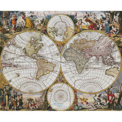 Old World Map (Large) (Antique print)