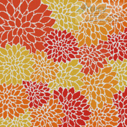 Orange Flowers Cushion (Karen Arnold)