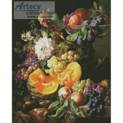Peaches, Plums, Grapes and Melon (Josef Lauer)