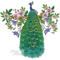 Peacock with Passionflower (Rosiland Solomon)