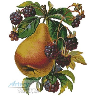 Pear and Blackberries (Vintagerio)