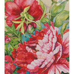 Peonies in Shades of Red (Crop) (Joanne Porter/ artlicensing)