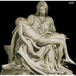 Pieta Large (Sepia) (Michelangelo)