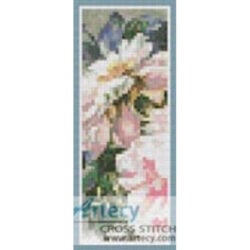 Pink Peonies Bookmark (Art Renewal Centre)