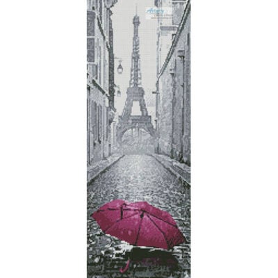 Pink Umbrella in Paris (Crop) (Cranach - Fotolia)