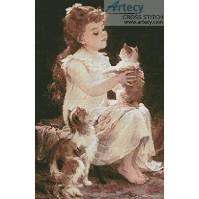 Playing with the Kitten (Art Renewal Centre)