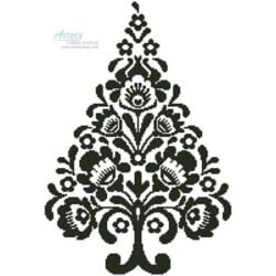 Polish Folk Art Christmas Tree Silhouette (Ancymonic)