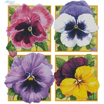 Pretty Pansies (Crop) (Janet Stever)