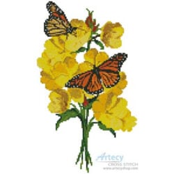 Primrose and Butterflies (Claire Harkness)