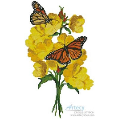 Primrose and Butterflies (Claire Harkness)