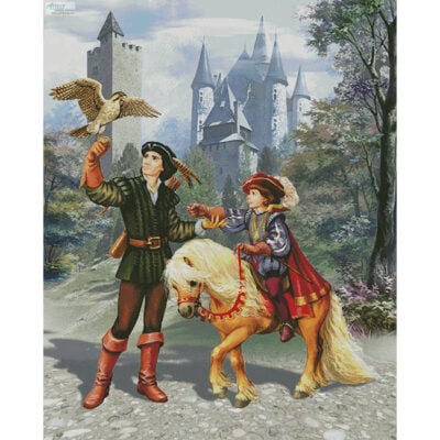 Prince and Falconer (Large) (Zorina Baldescu)
